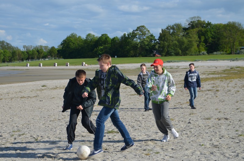 Fussball am Strand