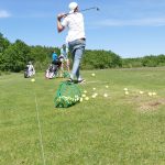 auf dem Golfplatz